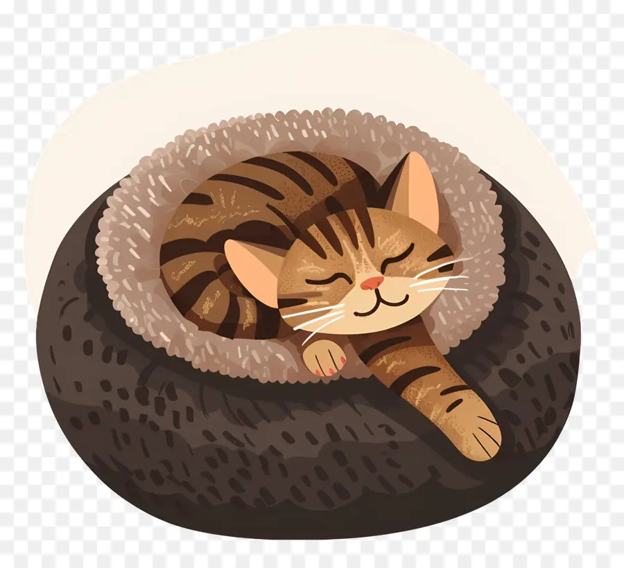 Cama Para Gatos，Gato En La Cama PNG