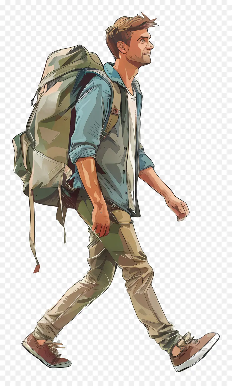 Viajero，Hombre Caminando PNG