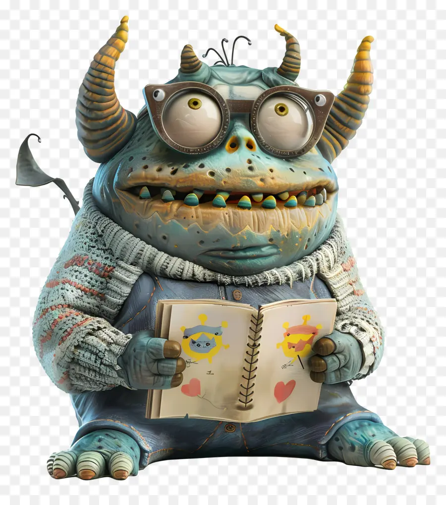 Monstruo，Monstruo De Lectura PNG