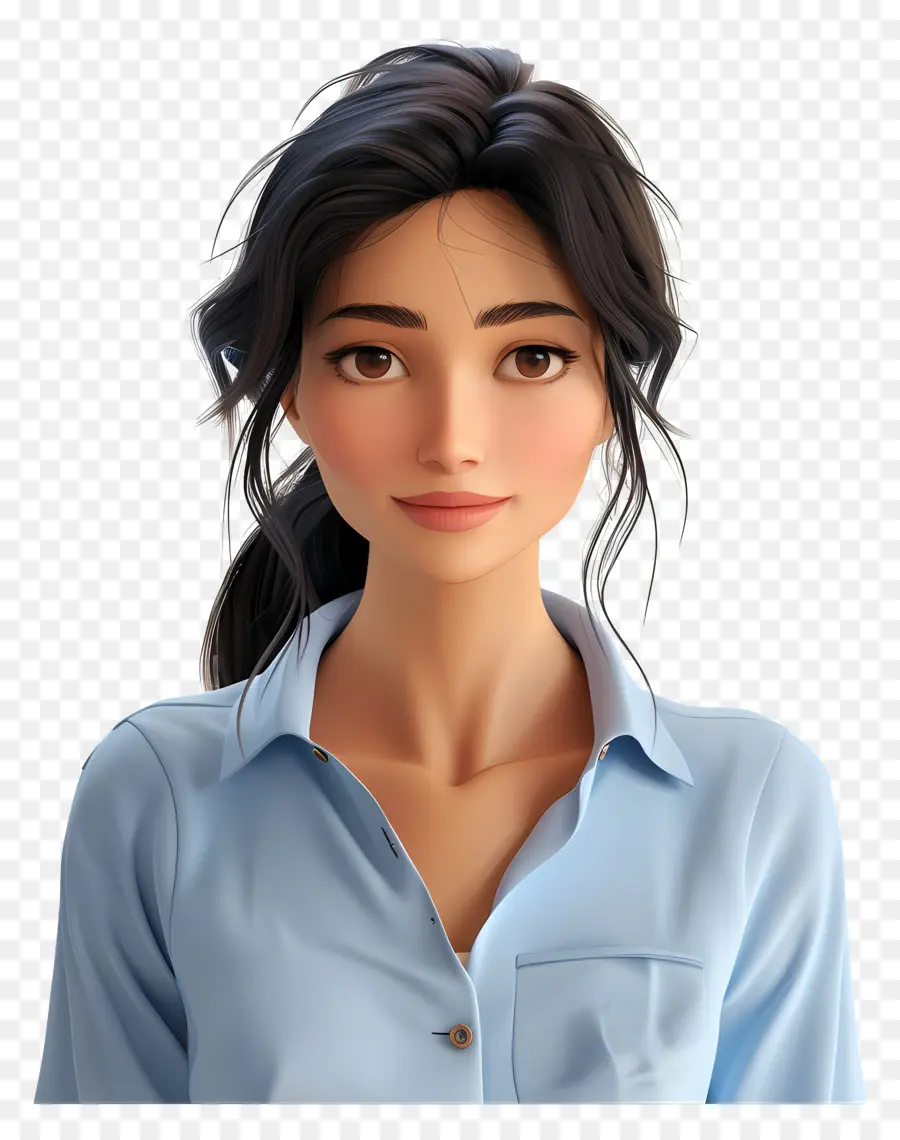 Mujer En Camisa，Mujer Con Camisa Morada PNG