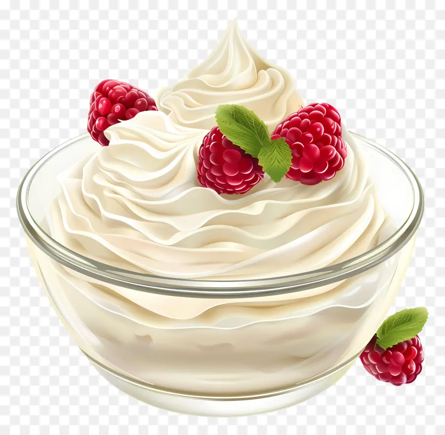 Tazón De Yogur，Crema Batida PNG