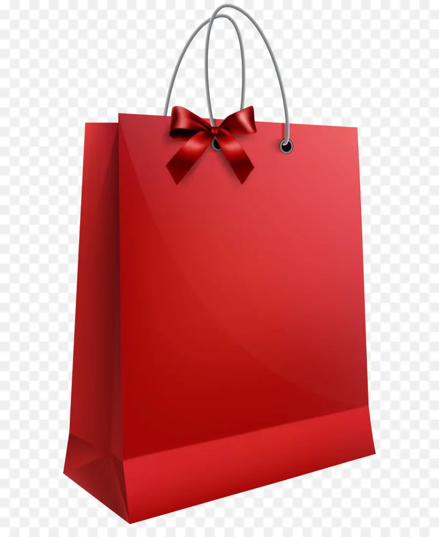 Saco De Presente Vermelho，Compras PNG