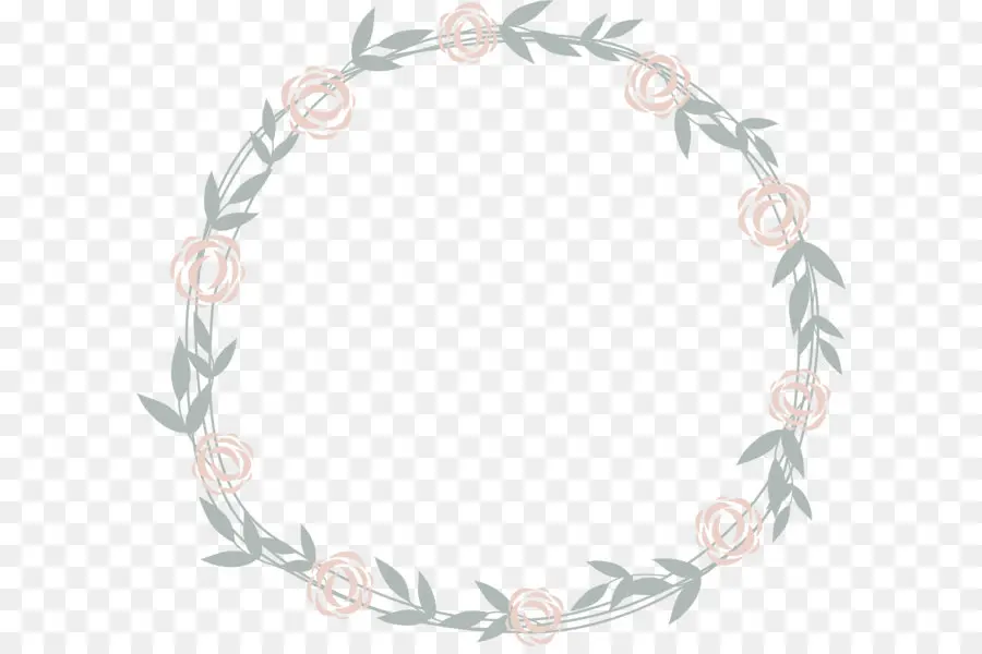 Guirlanda Circular Floral，Floral PNG