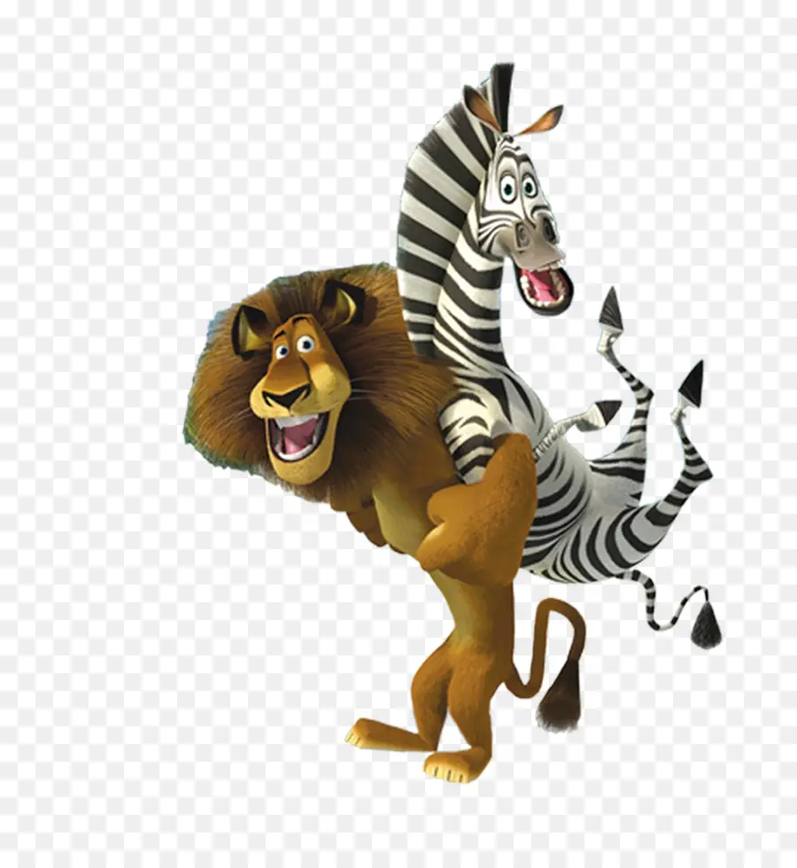 Leão E Zebra，Animais PNG