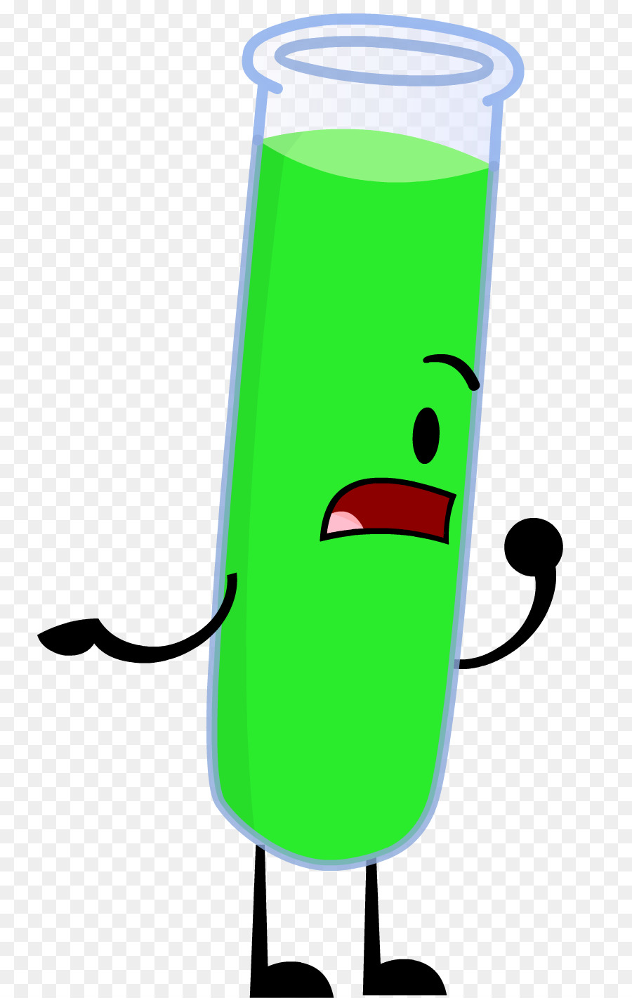 Tubo De Ensaio Verde，Desenho Animado PNG