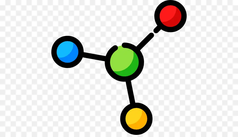 Estrutura Molecular Colorida，Ciência PNG