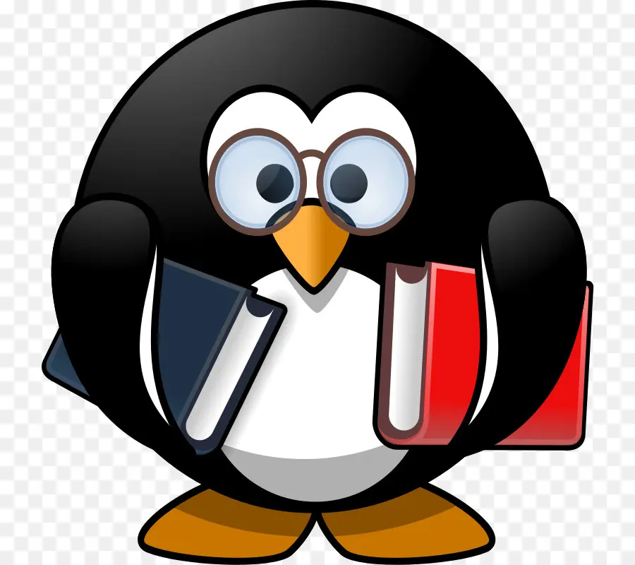 Pinguim Com Livros，Copos PNG