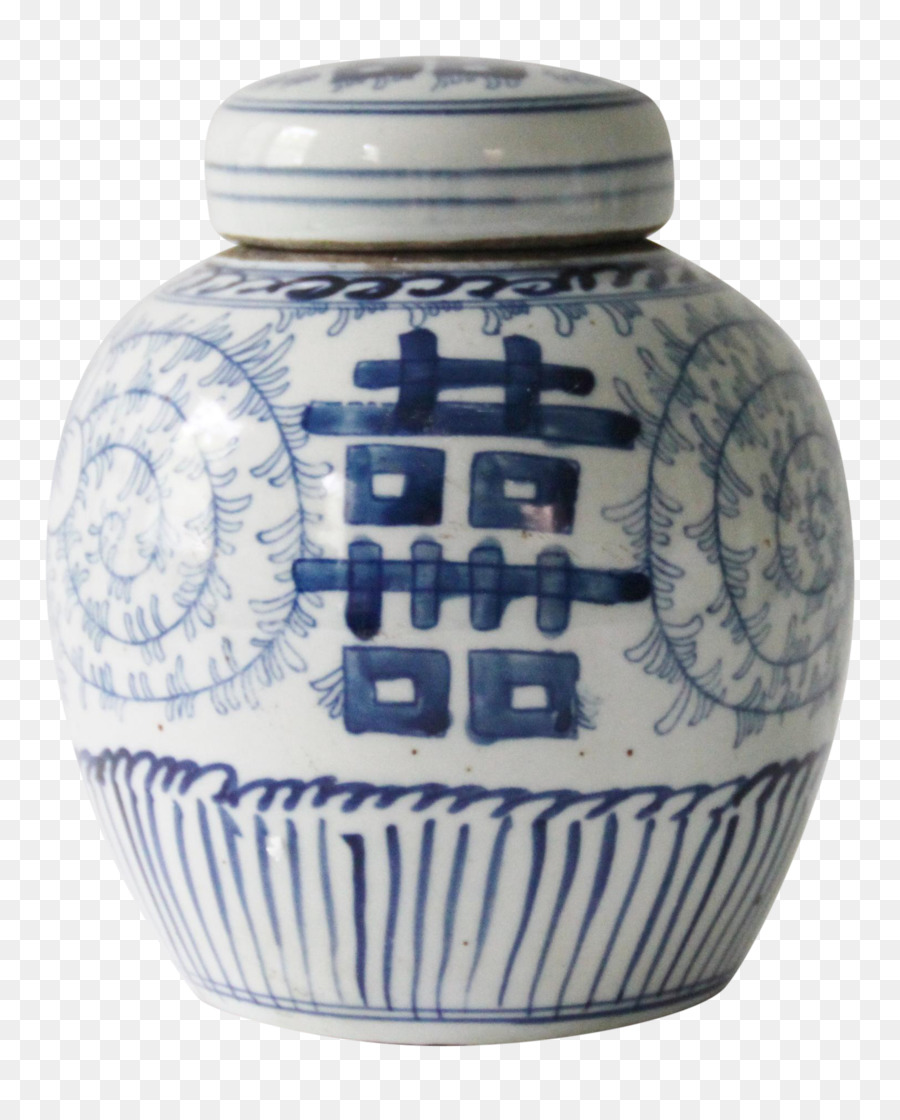 Vaso De Porcelana，Azul PNG