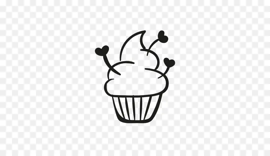 Doodle De Cupcake，Bolinho PNG