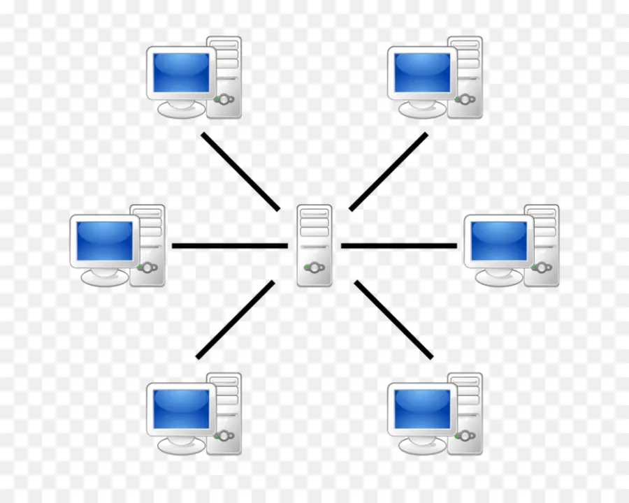 Diagrama De Rede，Computadores PNG