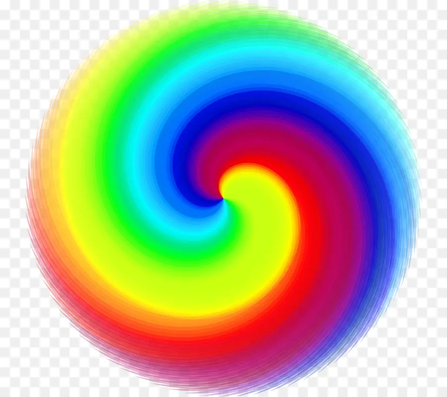 Espiral，Colorido PNG