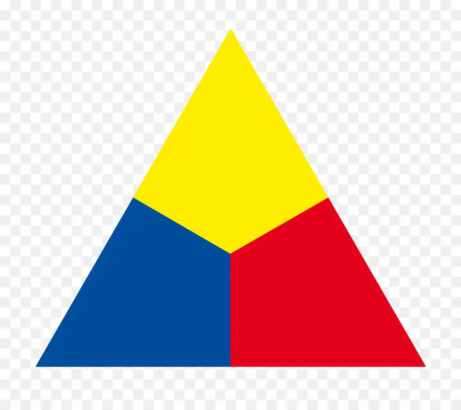 Triângulo Colorido，Amarelo PNG