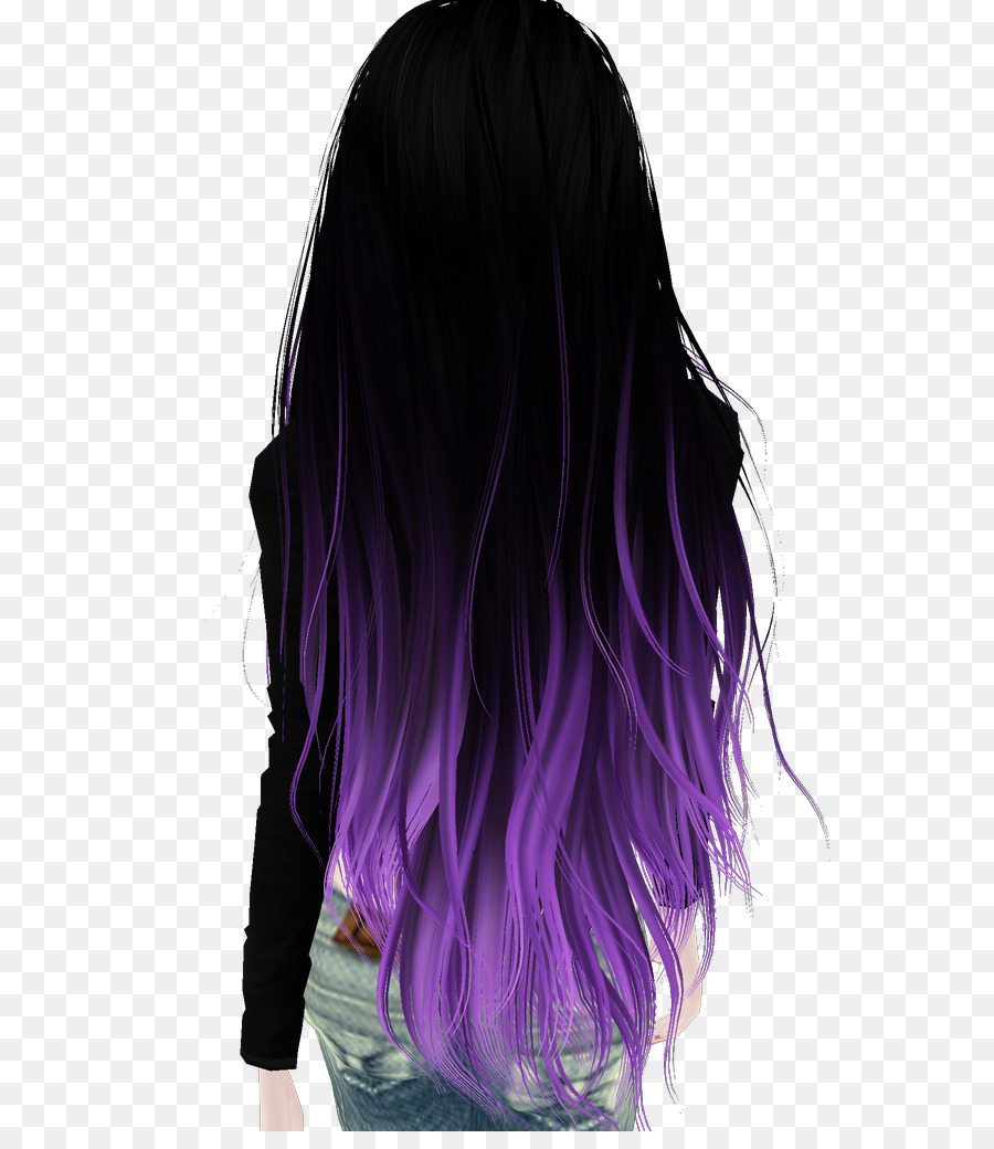 Cabelo Preto E Roxo，Cabelo Preto PNG