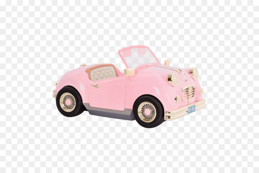 Carro De Brinquedo Rosa，Conversível PNG