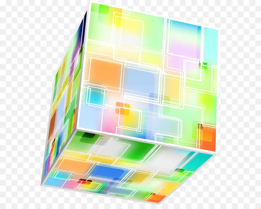 Cubos Coloridos，Geométrico PNG