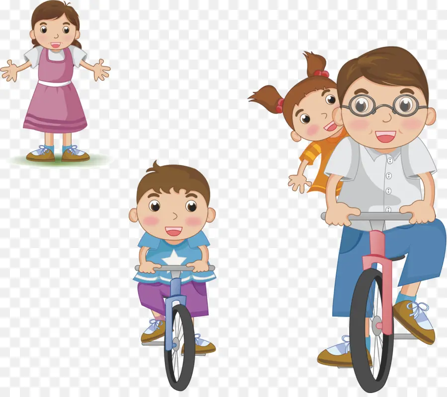 Crianças，Bicicleta PNG