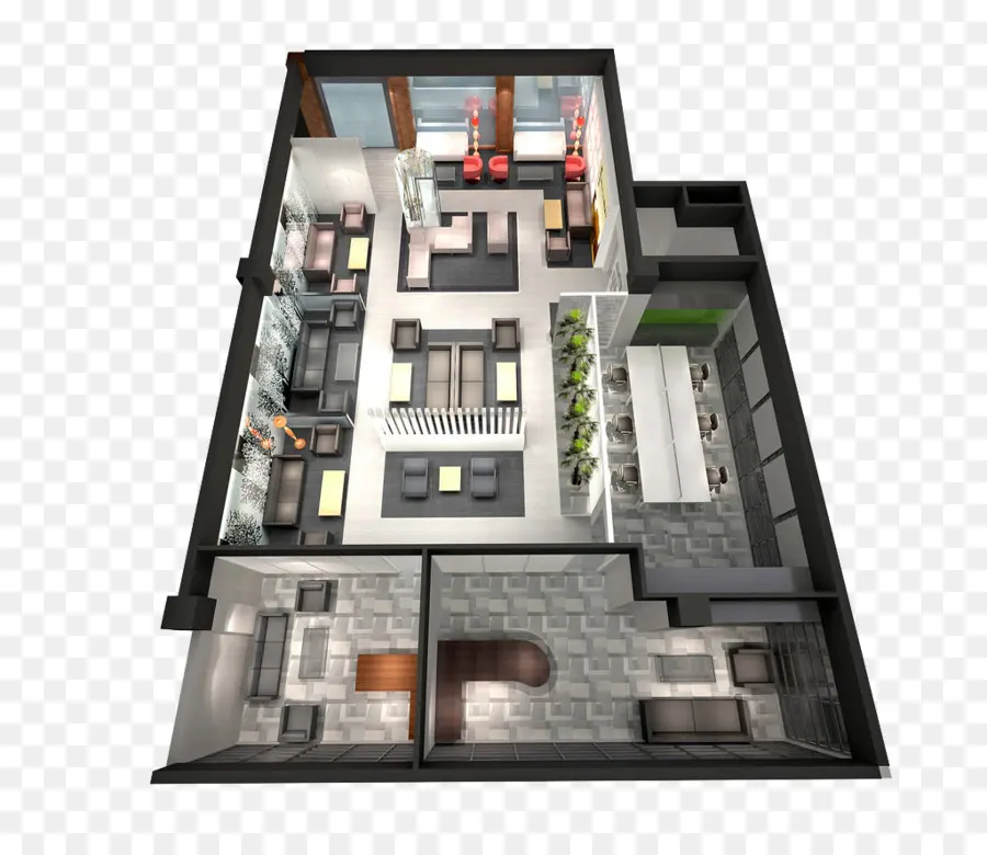 Planta Baixa 3d，Interior PNG