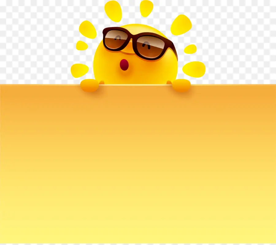 Sol Com óculos De Sol，Sol PNG