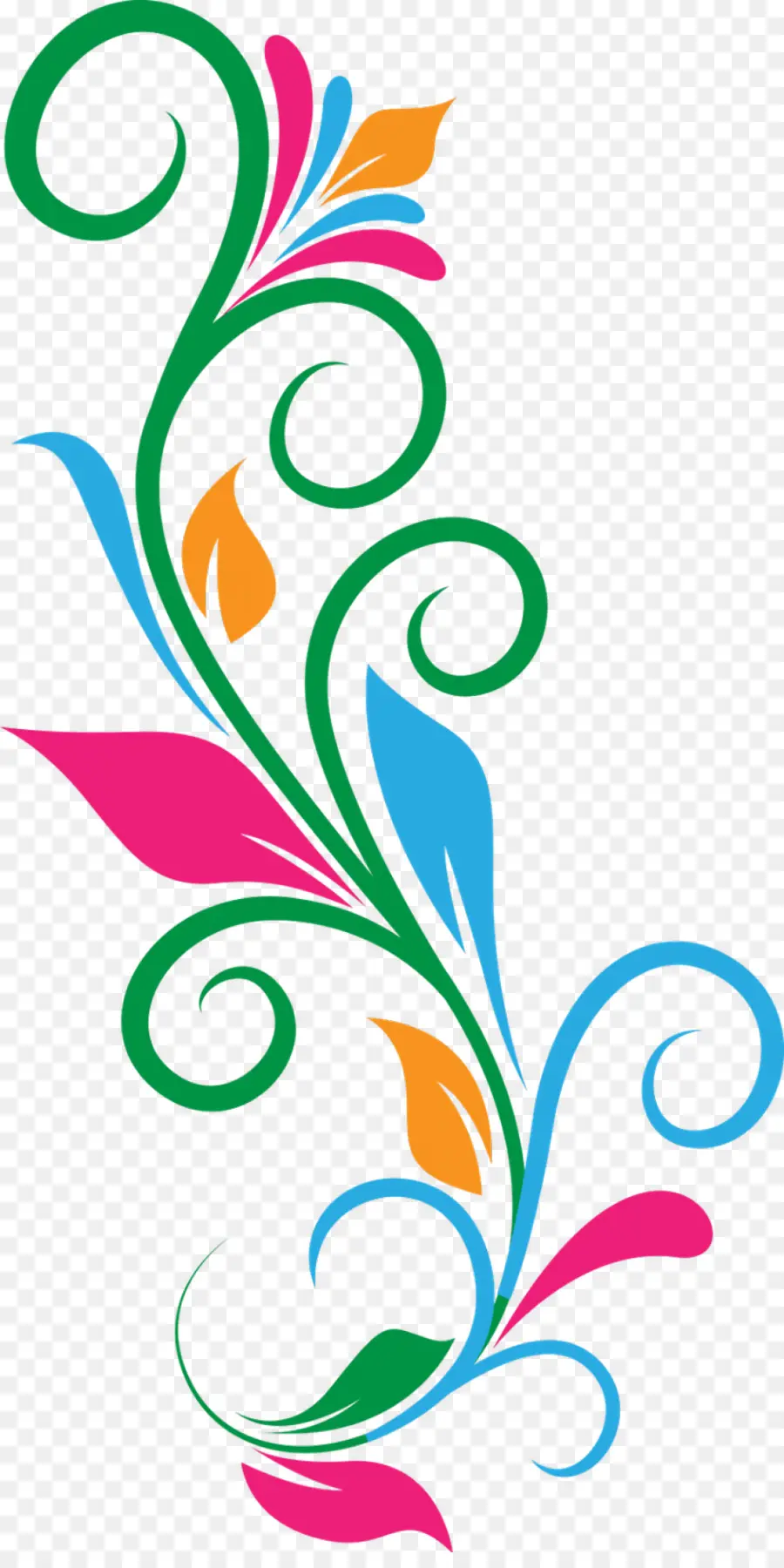 Desenho Floral，Folhas PNG