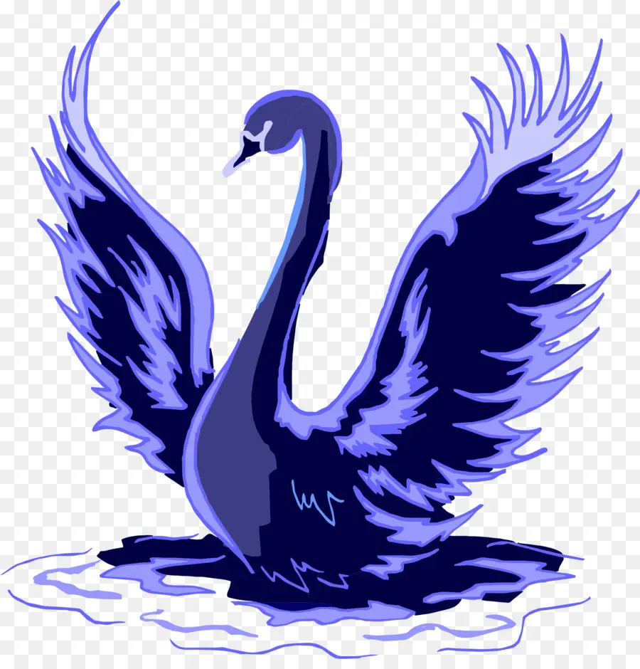 Cisne，Azul PNG