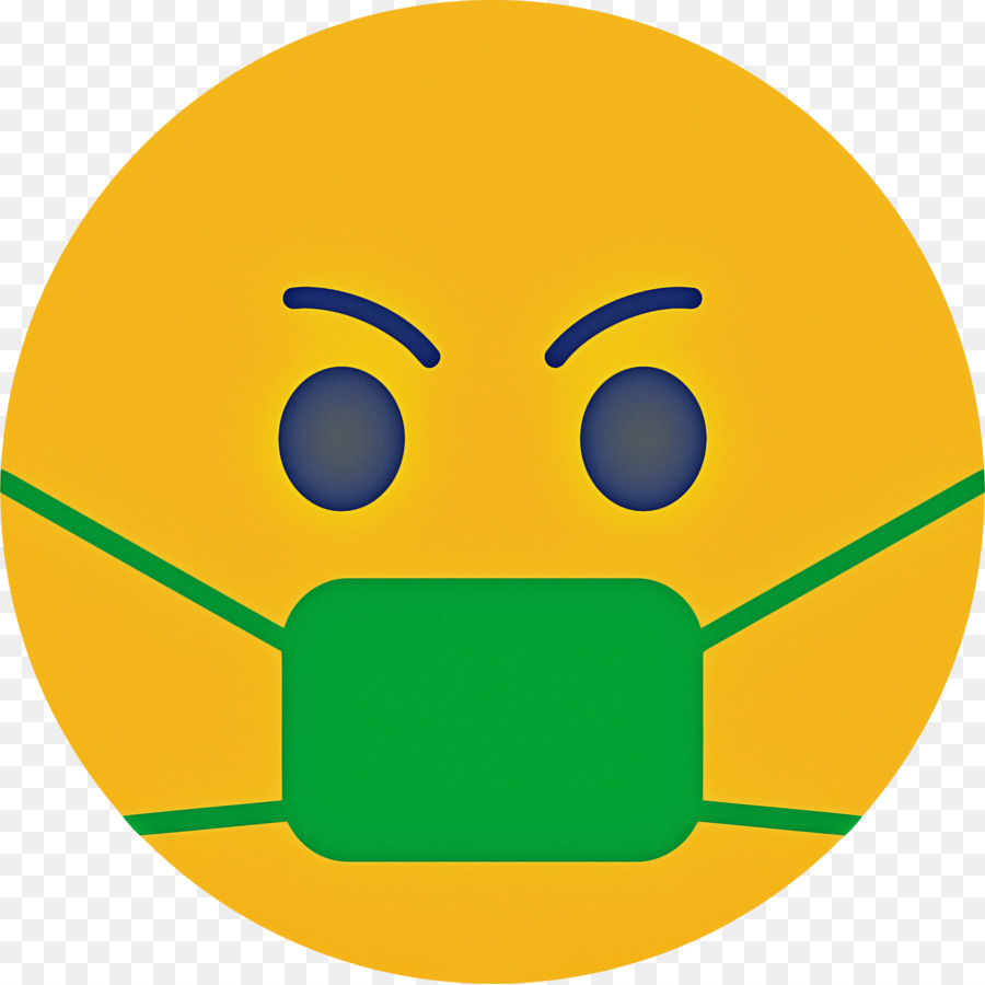 Emoji De Máscara Facial，Amarelo PNG