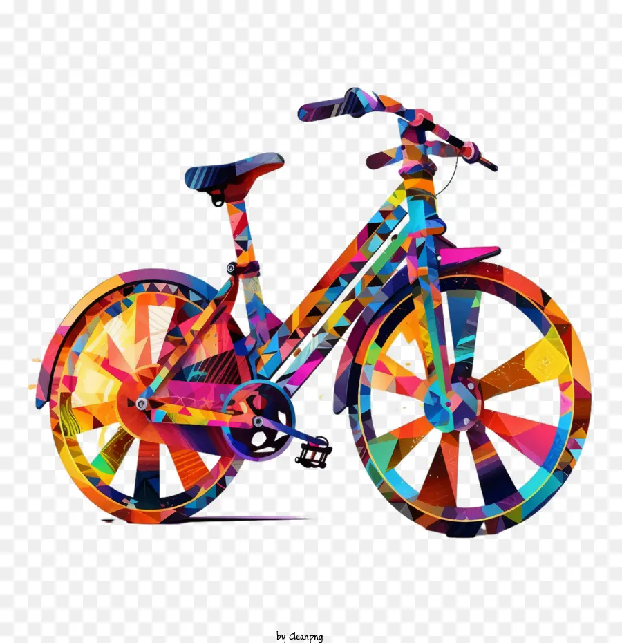 Bicicleta，Bicicleta Colorida PNG