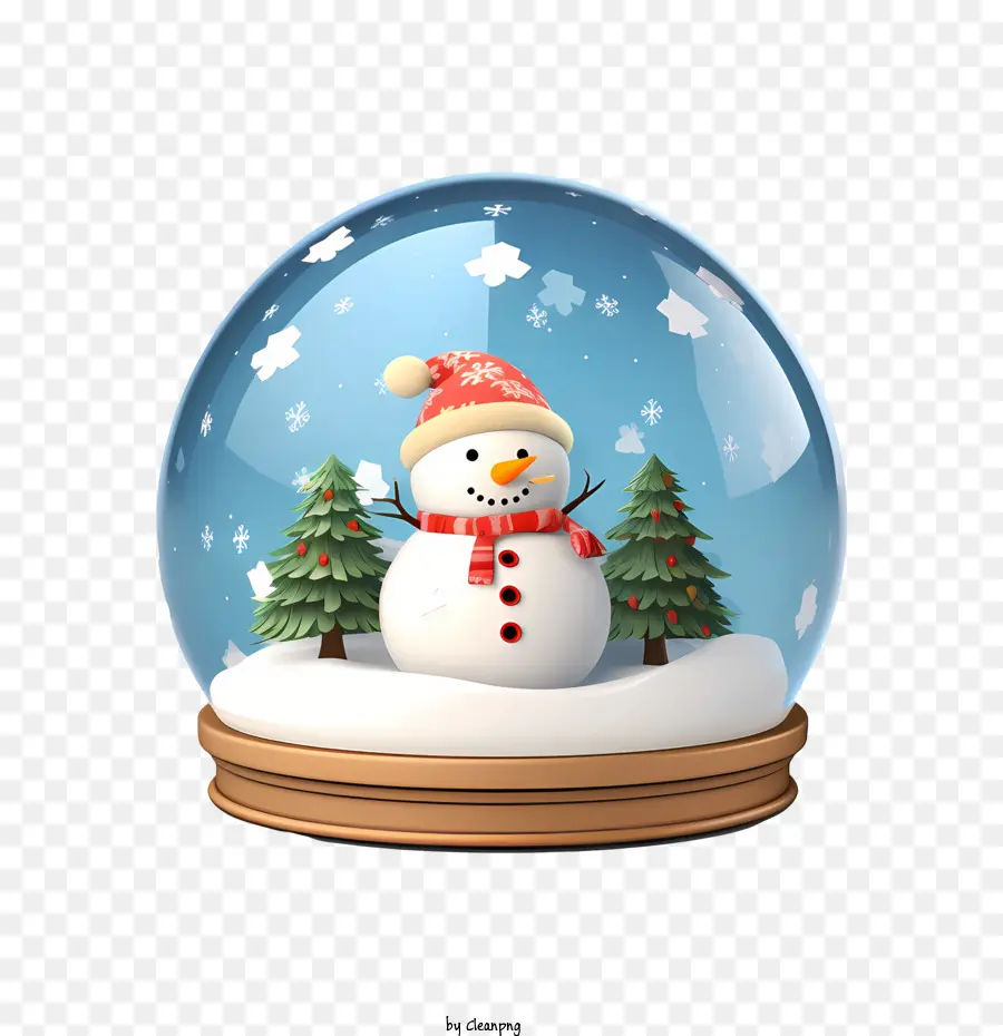 Bola De Neve De Natal，Globo De Neve Com Boneco De Neve PNG