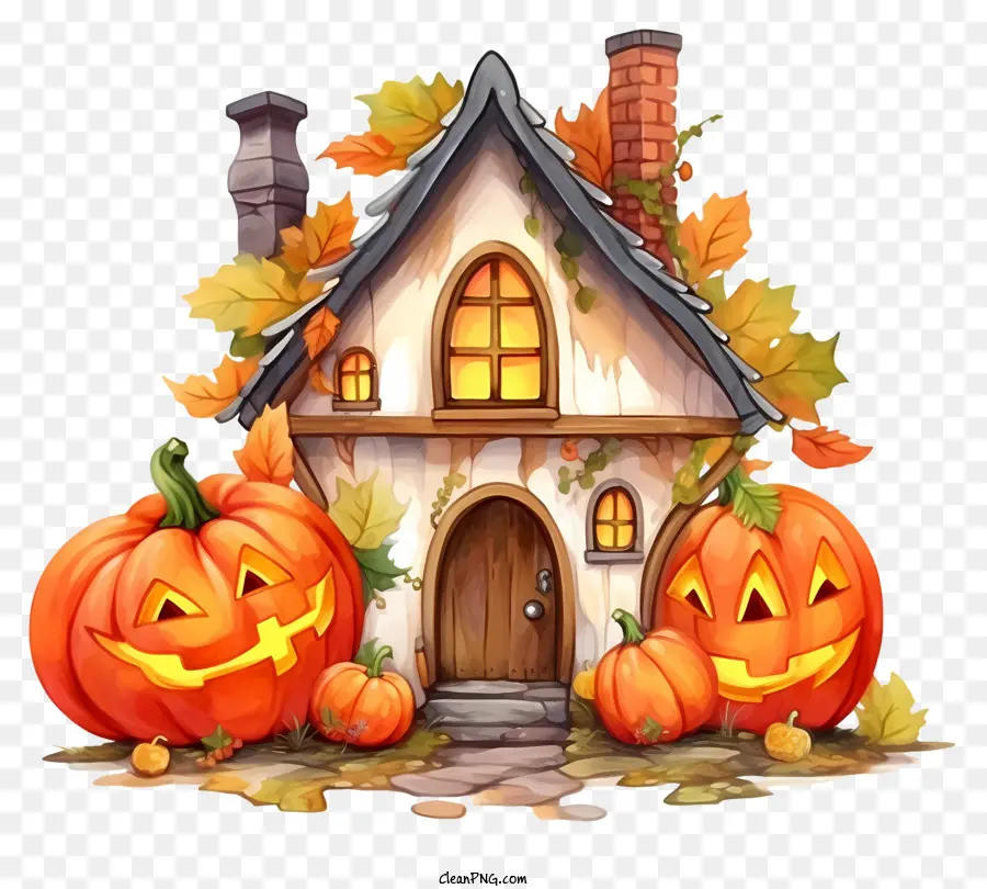 Casa De Halloween，Casa De Abóbora PNG