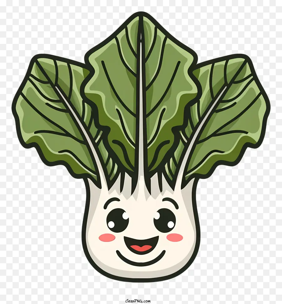 Personagem De Desenho Animado，Bok Choy PNG