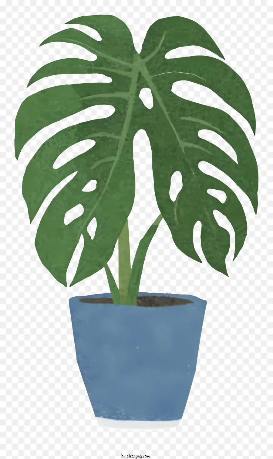 Pote Azul Grande，Planta Em Vaso PNG