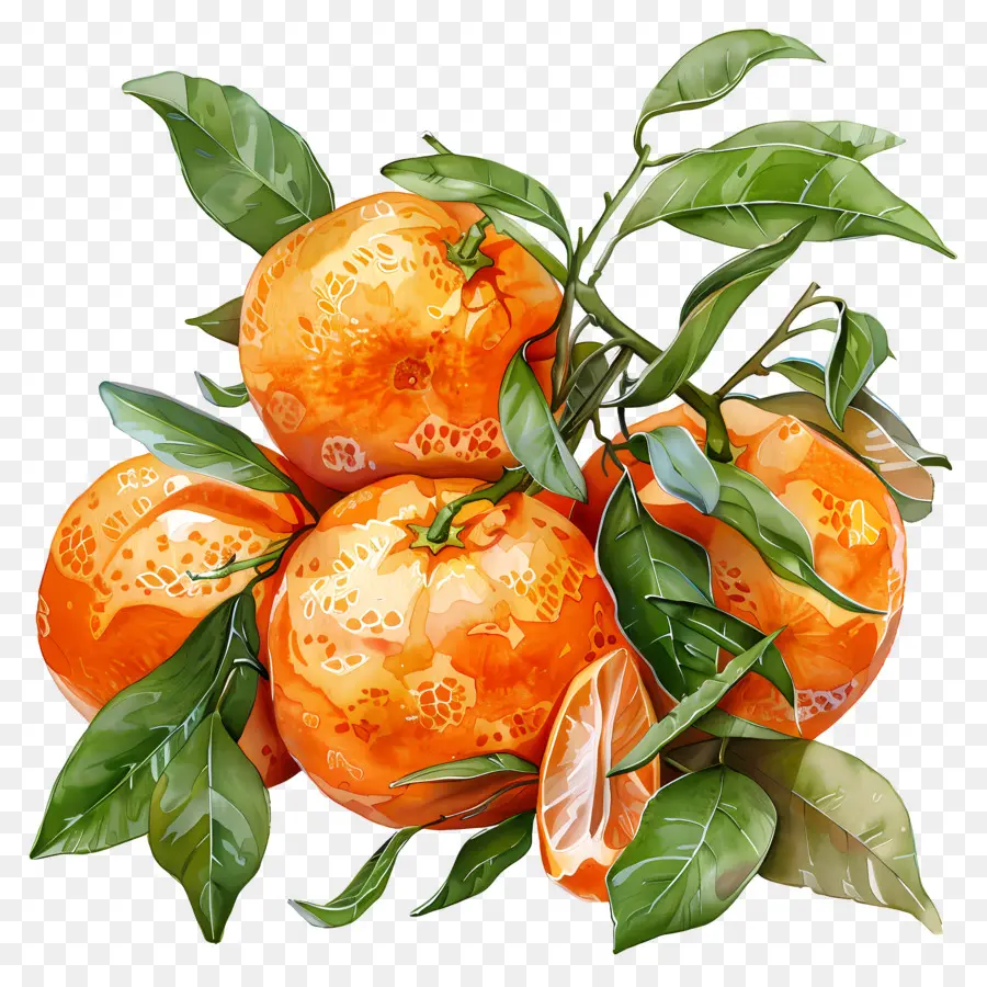 Clementinas，Laranjas PNG