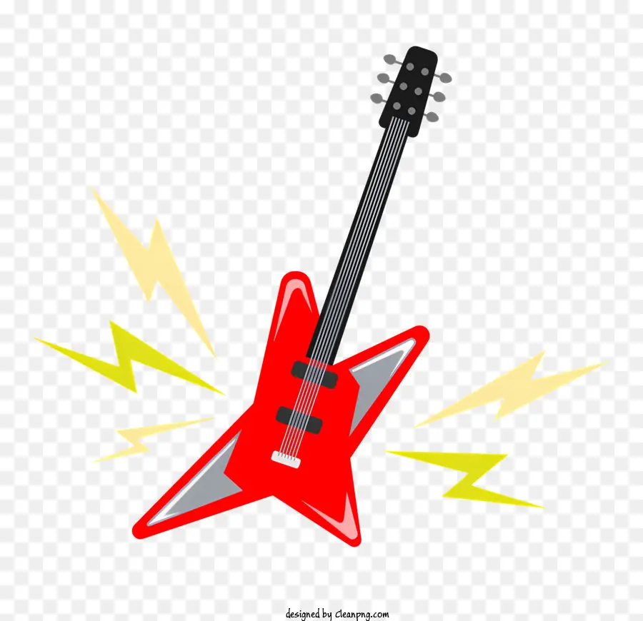 Guitarra Elétrica，Relâmpagos PNG