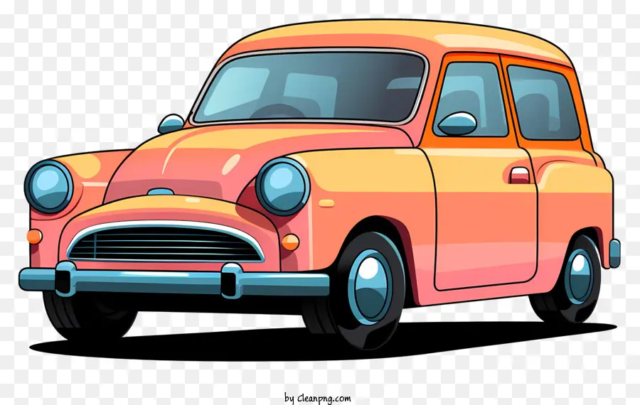 Estilo Doodle Carro De Desenho Animado，Carro Antigo PNG