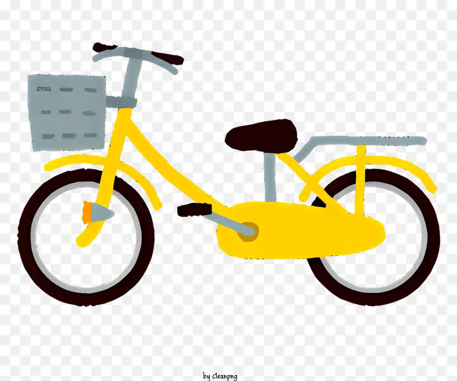 Bicicleta，Bicicleta Amarela PNG