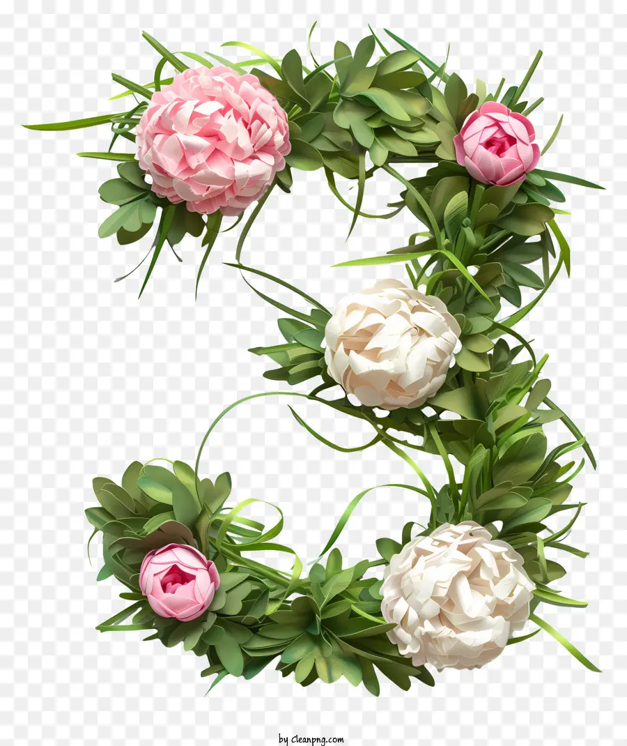 Floral Número Três，Número 5 PNG