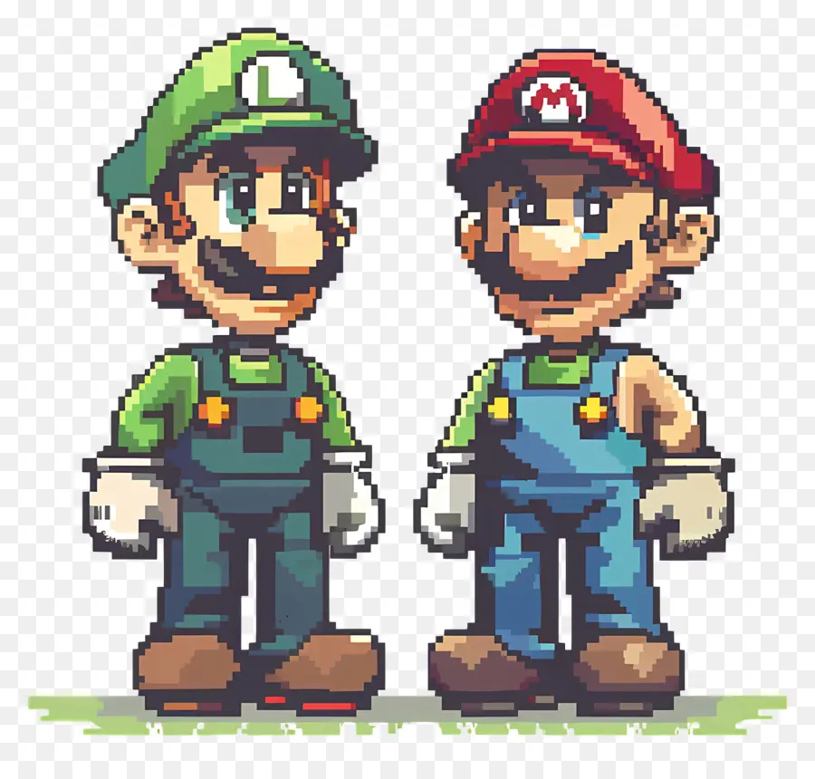 Mário Bros，Mário E Luigi PNG