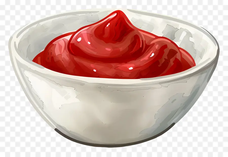 Tigela De Ketchup，Molho PNG