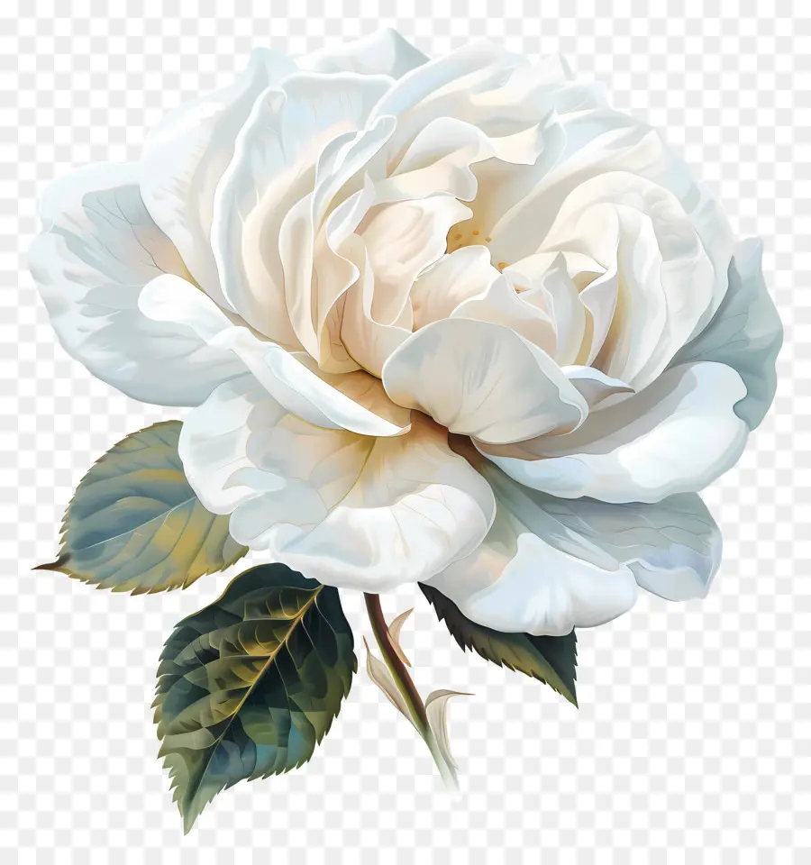 Rosa Branca，Flor Branca PNG