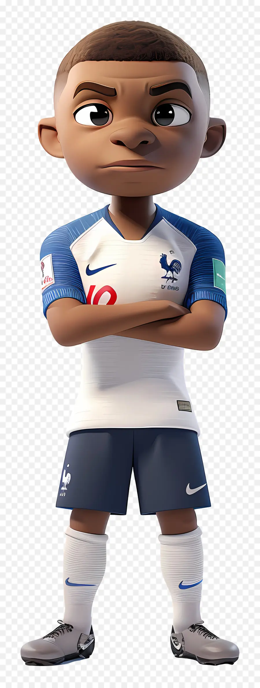 Kylian Mbappé，Jogador De Futebol Animado PNG