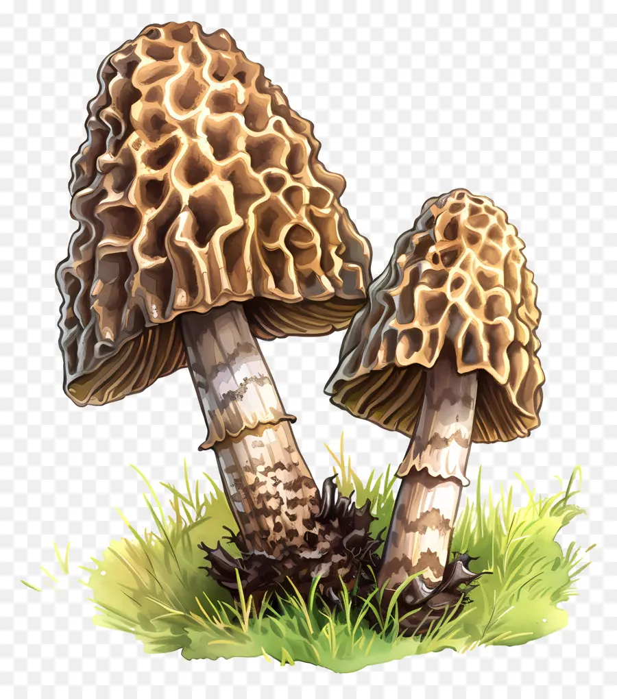 Cogumelo Morel，Cogumelos Amarelos PNG