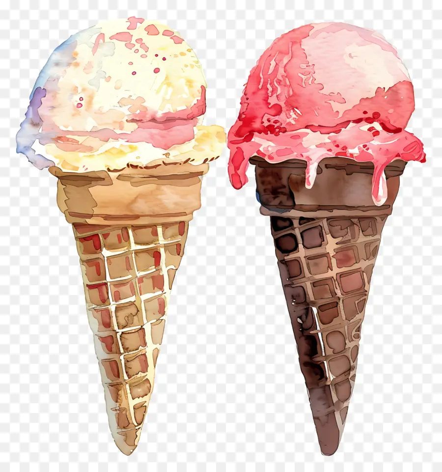 Gelato，Casquinhas De Sorvete PNG