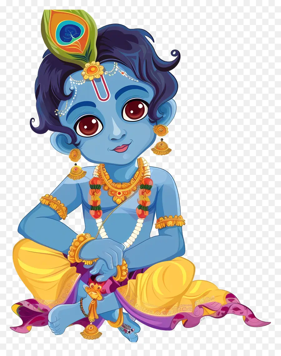 Krishna Janmashtami，Dewa Berkulit Biru PNG