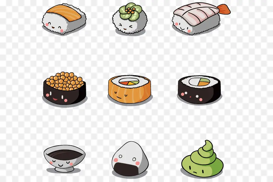 Sushi Yang Lucu，Masakan Jepang PNG