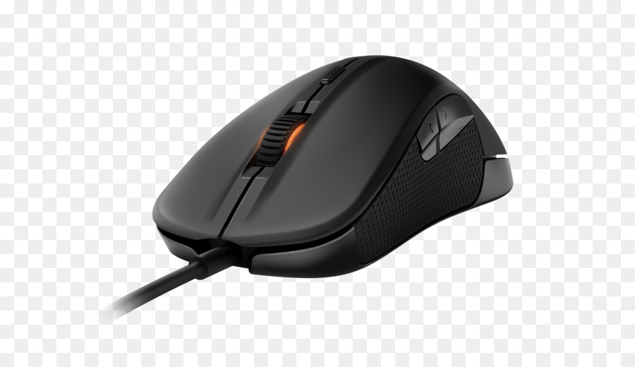 Mouse Berkabel Hitam，Komputer PNG