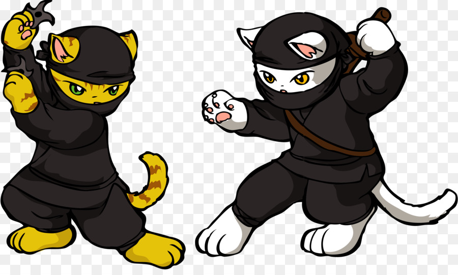 Kucing Ninja，Kostum PNG