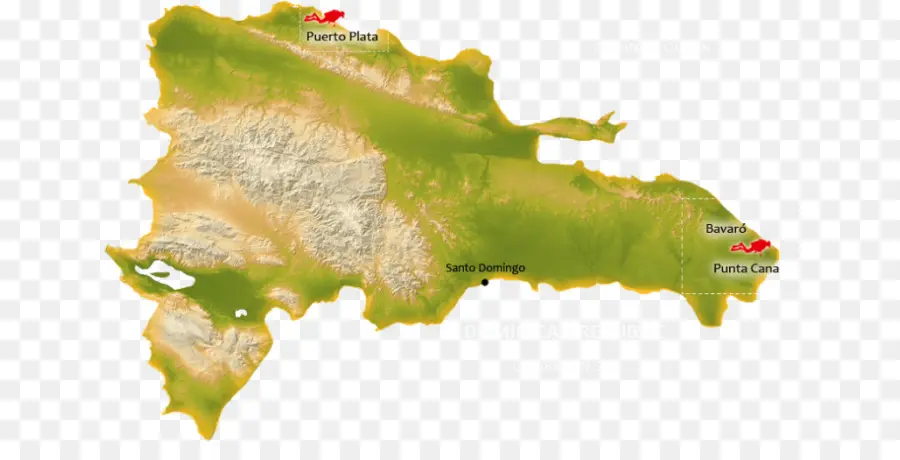 Peta Republik Dominika，Geografi PNG