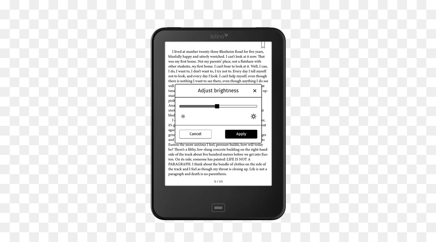 Perbandingan Ereaders，Tolino Visi 3 Hd PNG