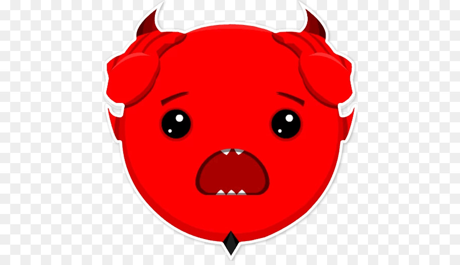 Emoji Setan Merah，Kartun PNG