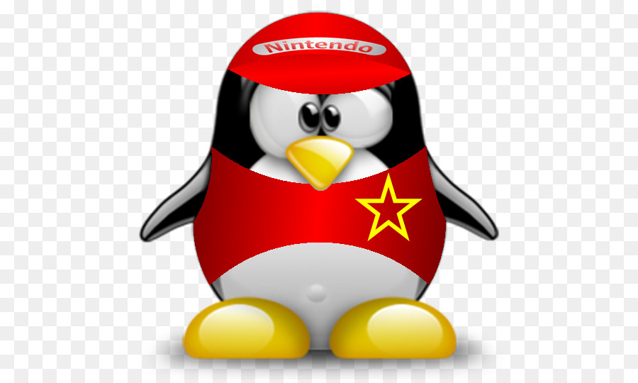 Penguin Dengan Topi Nintendo，Hewan PNG