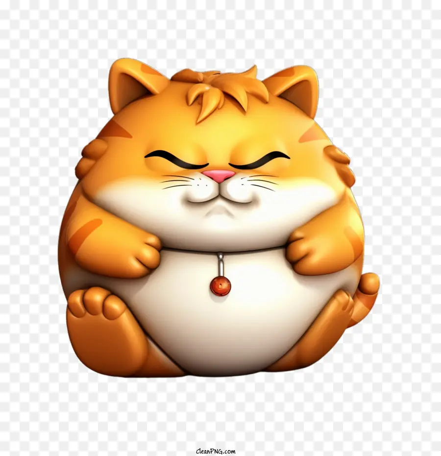 Emoji Kucing，Kucing Gemuk PNG